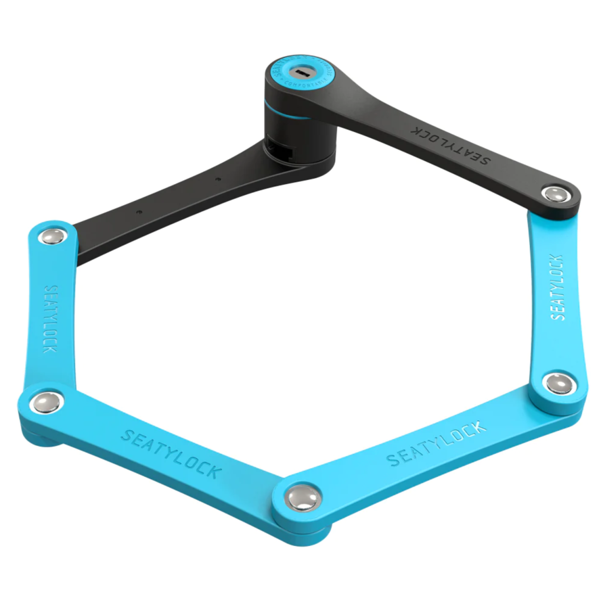 Seatylock Foldylock Compact Folding Lock / Blue | Velonova ®
